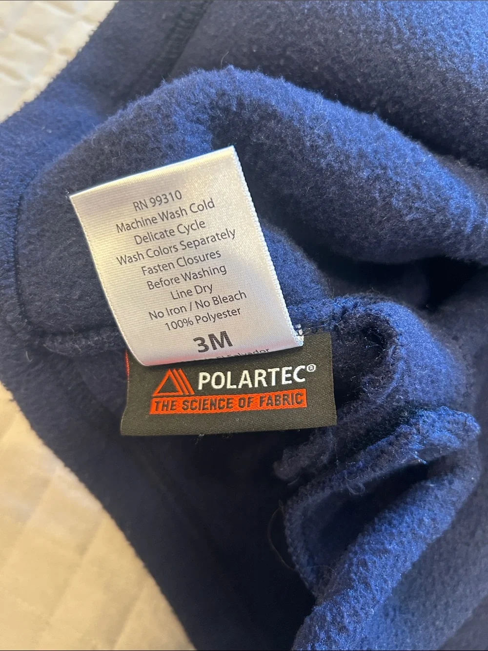 Widgeon Navy Fleece Hooded Baby Jacket